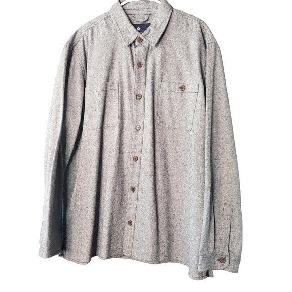 The Original Ben Sherman Blue 2 Pocket Flannel Jacket Over Shirt Size 2XL - Picture 1 of 9